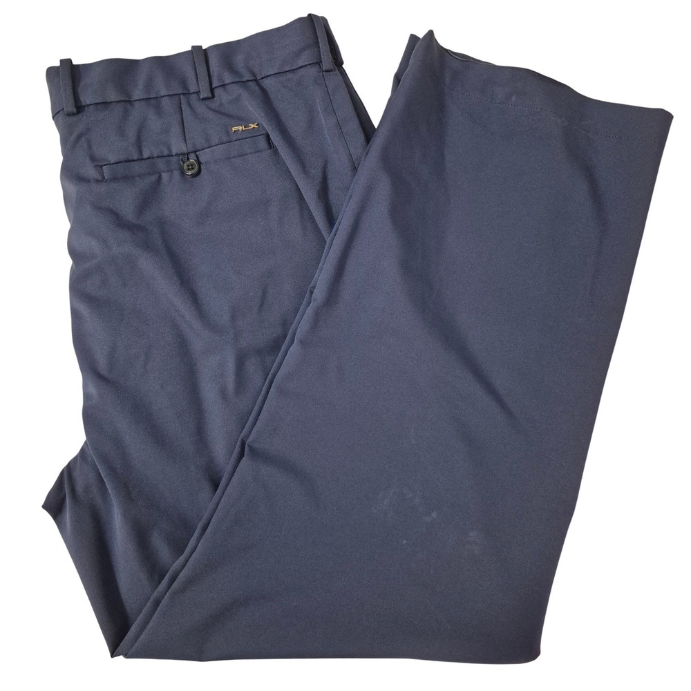 RLX Ralph Lauren Pants Mens 40/32β (31) Navy Blue Golf Performance Trousers